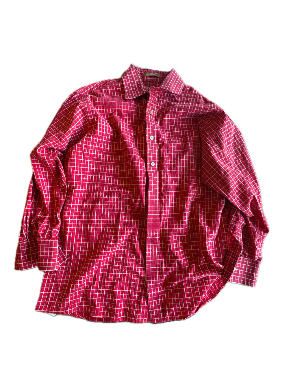 Michael Kors Red Dress Shirt Mens 16.5 32/33